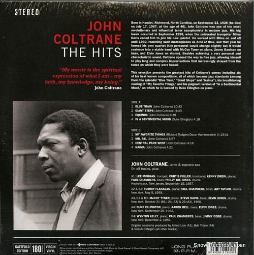 COLTRANE, JOHN the hits 101021