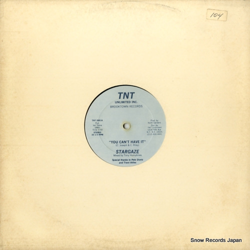 STARGAZE you can't have it TNT-3001