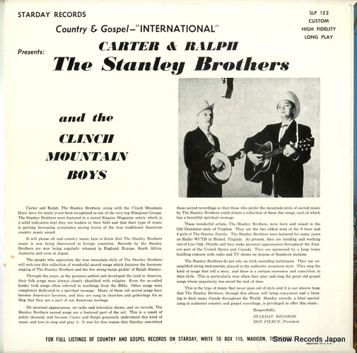 STANLEY BROTHERS, THE sacred songs from the hills SLP122