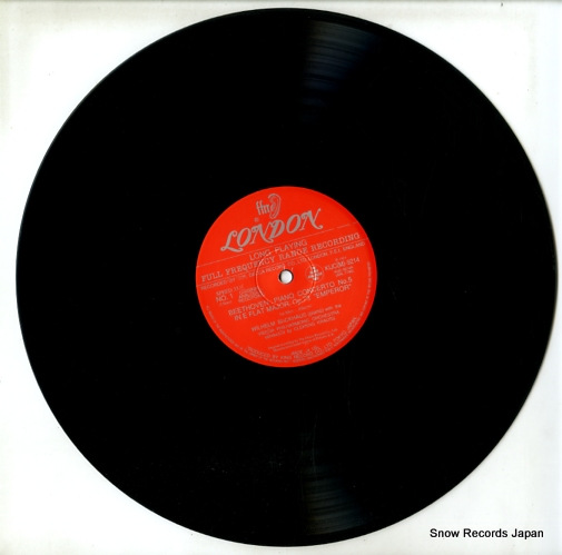 BACKHAUS, WILHELM beethoven; piano concerto no.5 