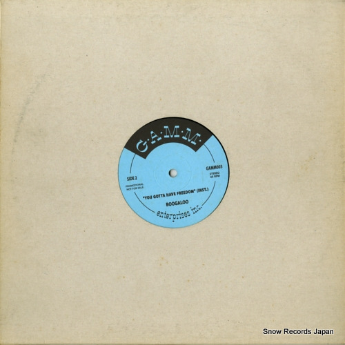 BOOGALOO you gotta have freedom GAMM003