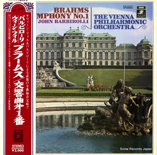 BARBIROLLI, JOHN brahms; symphony no.1 AA-8441