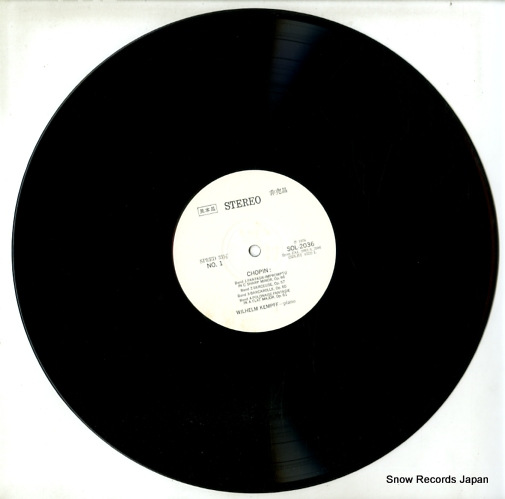 KEMPFF, WILHELM chopin; -9 / fantasie-impromptu SOL2036