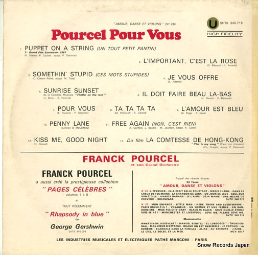 POURCEL, FRANCK pourcel pour vous SHTX340.715