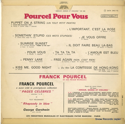 POURCEL, FRANCK pourcel pour vous SHTX340.715