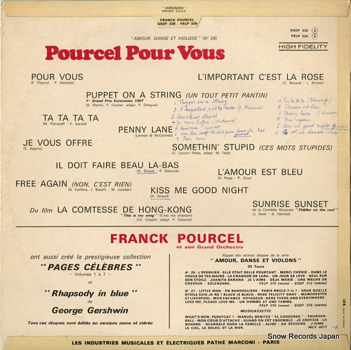 POURCEL, FRANCK pourcel pour vous SHTX340.715