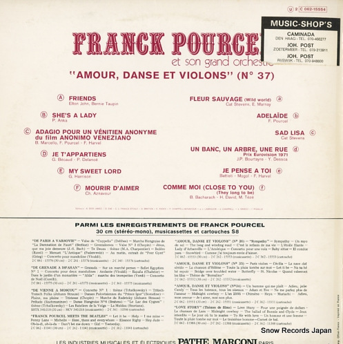 POURCEL, FRANCK amour, danse et violons no.37 2C064-15554