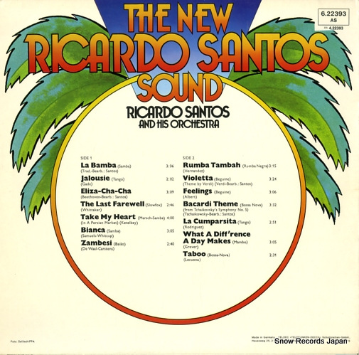 SANTOS, RICARDO the new ricardo santos sound 6.22393AS/6.22393