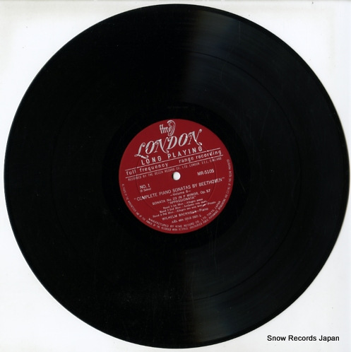 BACKHAUS, WILHELM beethoven; sonatas MR-5105