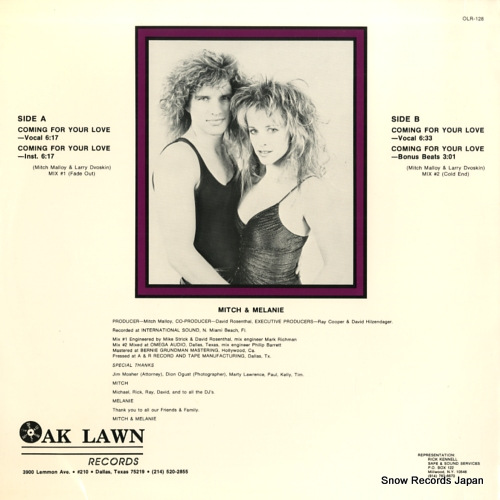 MITCH AND MELANIE coming for your love OLR-128
