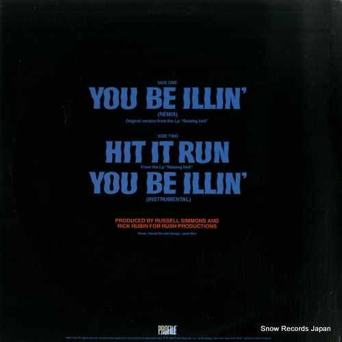 RUN-DMC you be illin' (remix) PRO-7119