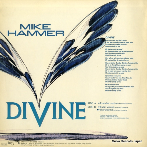 HAMMER, MIKE divine C12Y0396