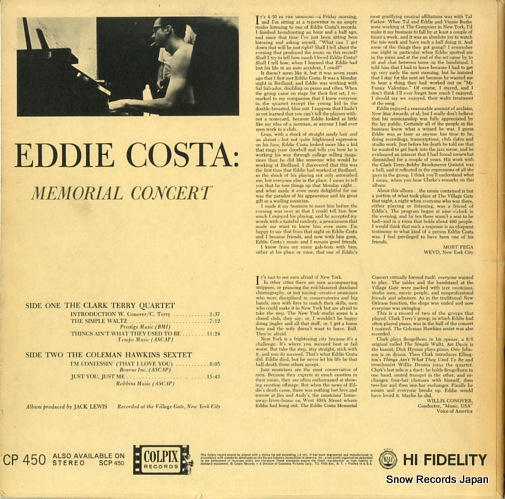 V/A eddie costa memorial concert CP450