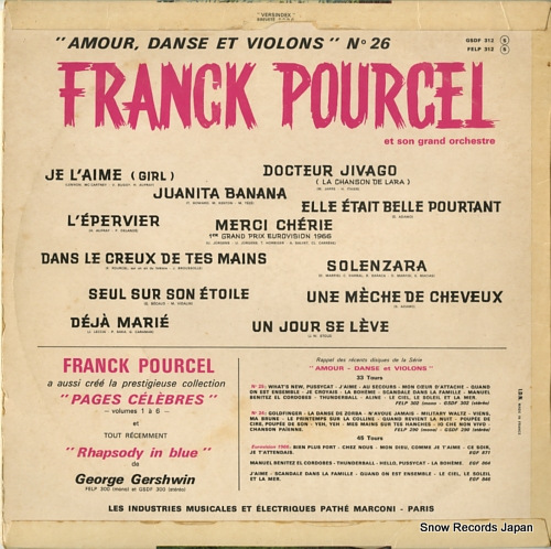 POURCEL, FRANCK amour danse et violons n26 GSDF312