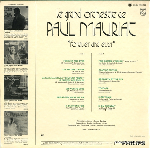 MAURIAT, PAUL foever and ever 6332.160