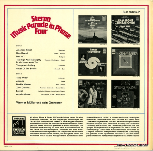MULLER, WERNER stereo music parade in phase four SLK16855-P