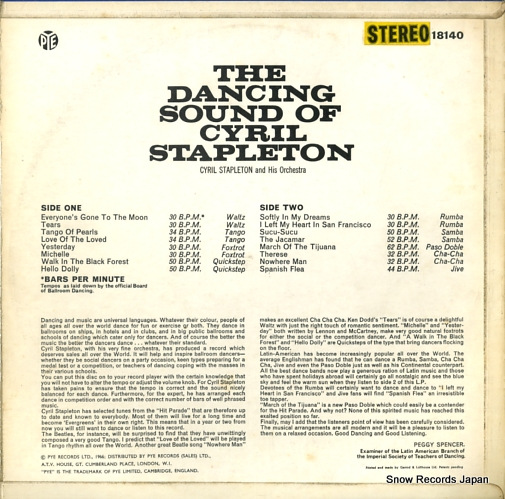 STAPLETON, CYRIL the dancing sound of cyril stapleton NSPL18140
