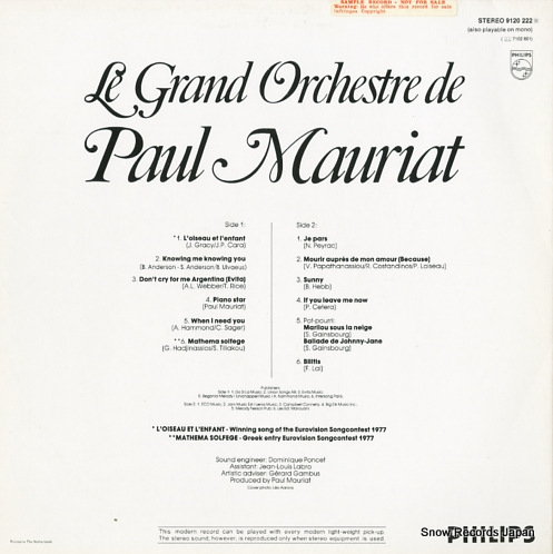 MAURIAT, PAUL l'oiseau et l'enfant 9120222