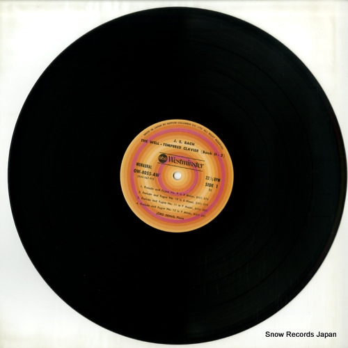 DEMUS, JORG bach; the well-tempered clavier book 2-2 OW-8055-AW