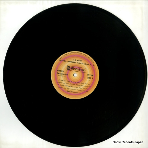 DEMUS, JORG bach; the well-tempered clavier book 2-3 OW-8056-AW