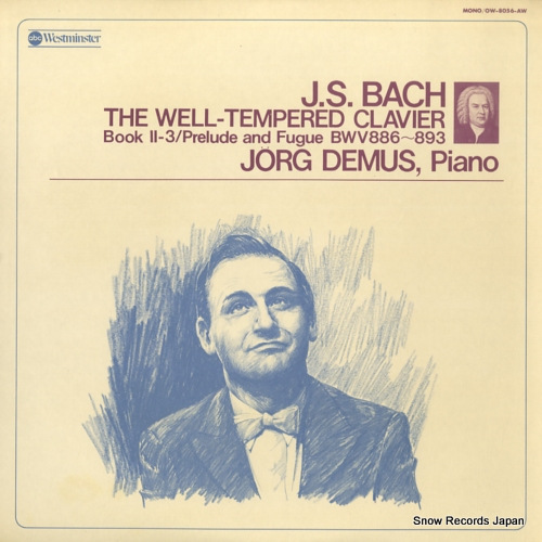 DEMUS, JORG bach; the well-tempered clavier book 2-3 OW-8056-AW