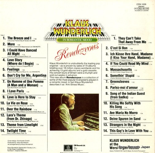 WUNDERLICH, KLAUS rendezvous ODN1006