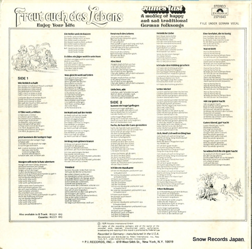 LAST, JAMES freut euch des lebens 2371643