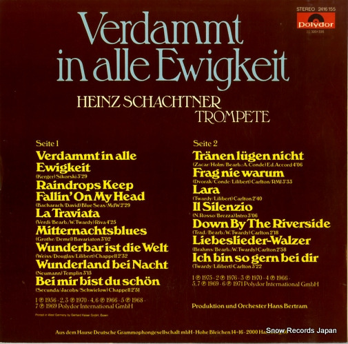 SCHACHTNER, HEINZ verdammt in alle ewigkeit 2416155