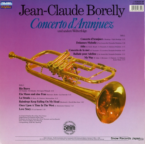 BORELLY, JEAN-CLAUDE concerto d'aranjuez 6.26324