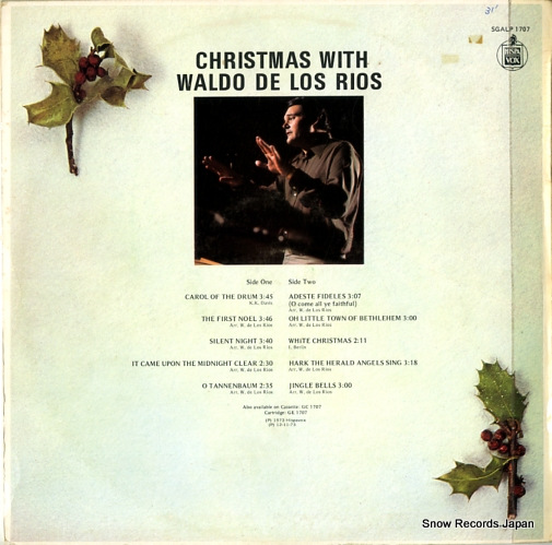 WALDO DE LOS RIOS christmas with waldo de los rios SGALP1707