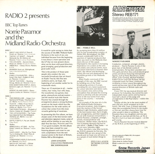 PARAMOR, NORRIE bbc top tunes REB171