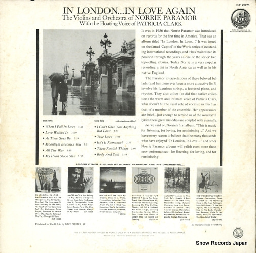PARAMOR, NORRIE in london...in love again ST2071