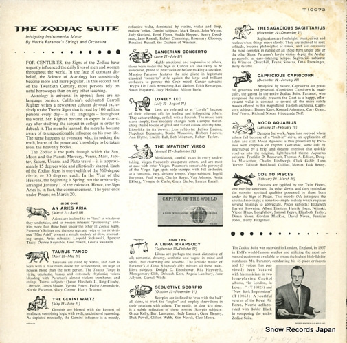 PARAMOR, NORRIE the zodiac suite T10073