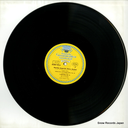 ARGERICH, MARTHA piano recital SLGM-1310