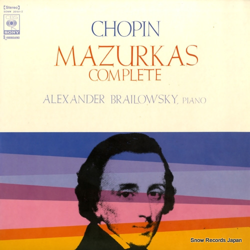BRAILOWSKY, ALEXANDER chopin; mazurkas complete SONW20101