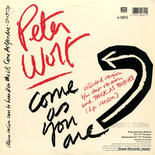 WOLF, PETER come as you are V-19231