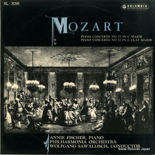 FISCHER, ANNIE mozart; piano concerto no.21 & no.22 RL-3098