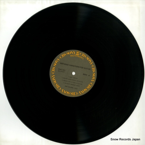 WILLIAMS, JOHN virtuoso variations for guitar 23AC601