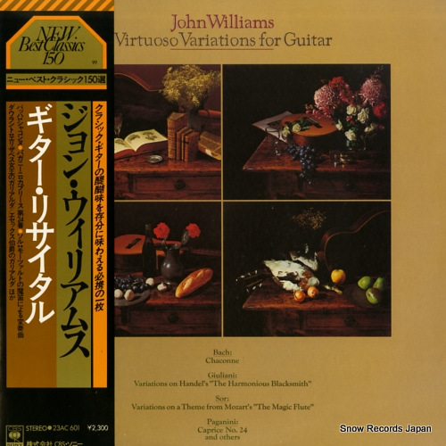 WILLIAMS, JOHN virtuoso variations for guitar 23AC601