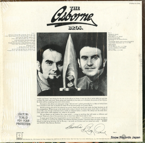 OSBORNE BROTHERS, THE bobby and sonny DL-5356