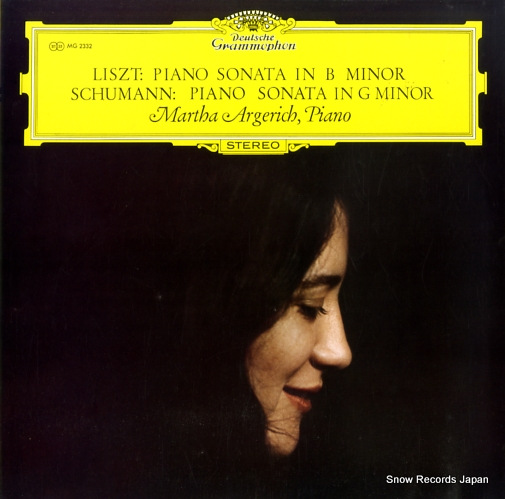 ARGERICH, MARTHA liszt / schumann; piano sonata MG2332