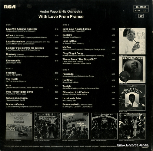 POPP, ANDRE with love from france CL37056