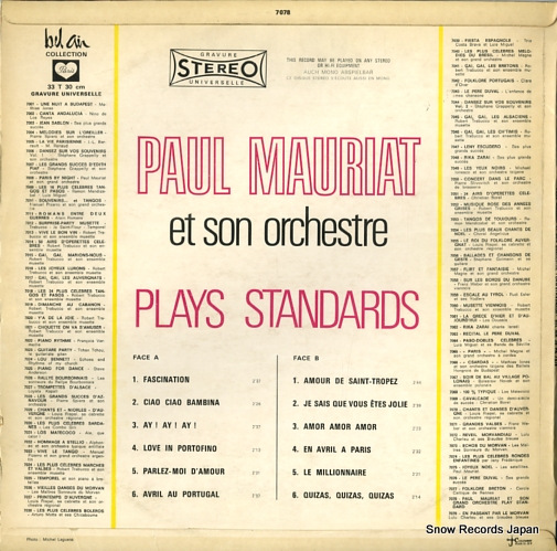 MAURIAT, PAUL plays standards 30PA7078