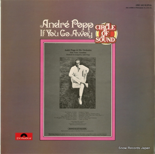 POPP, ANDRE if you go away 2383142