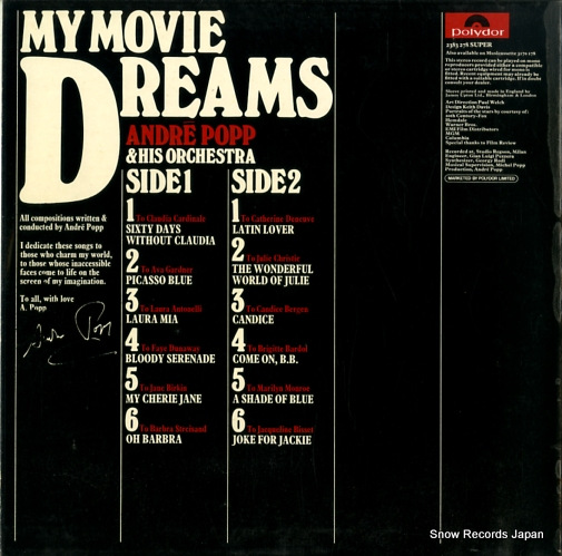 POPP, ANDRE my movie dreams 2383278