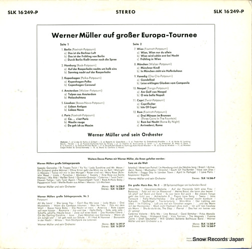 MULLER, WERNER auf grosser europa-tournee SLK16249-P