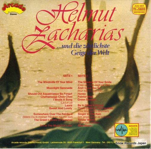 ZACHARIAS, HELMUT und die zartlichste geige der welt ADEG48