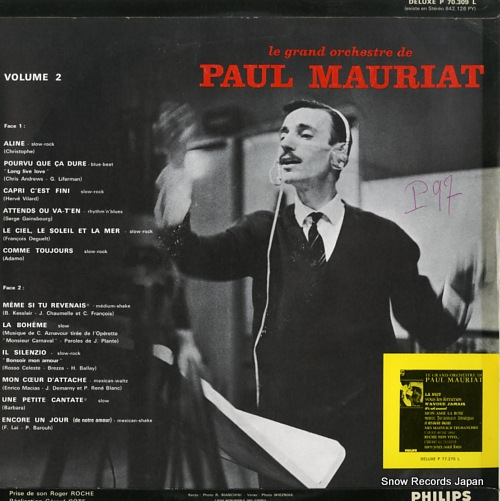 MAURIAT, PAUL le grand orchestre de paul mauriat P70309L