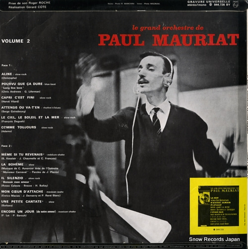 MAURIAT, PAUL le grand orchestre de paul mauriat 844.726BY