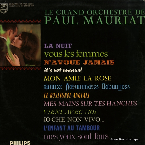 MAURIAT, PAUL le grand orchestre de paul mauriat 844.725BY